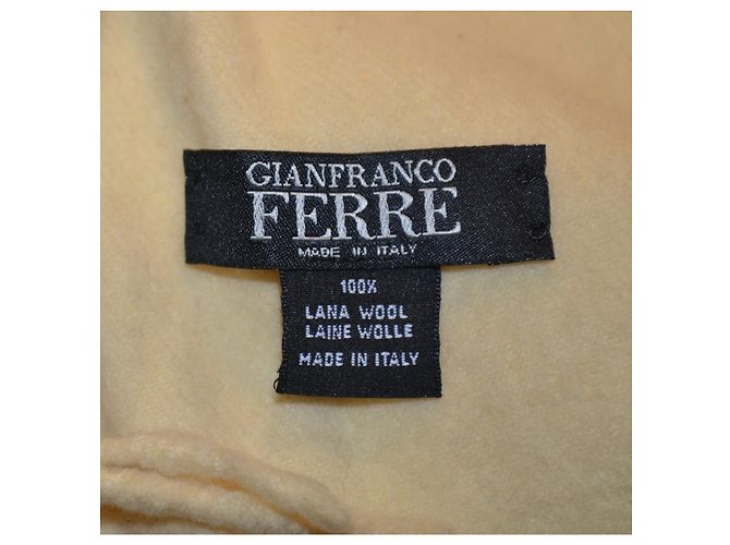Sciarpa Gianfranco Ferré in lana crema - vista 4
