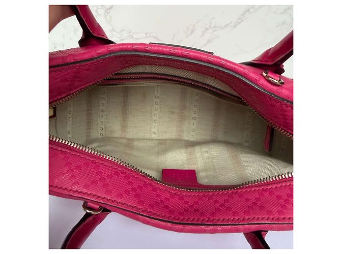 Gucci Diamanté Ledertasche rosa Pink - Ansicht 10