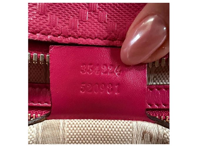 Gucci Diamanté Ledertasche rosa Pink - Ansicht 13
