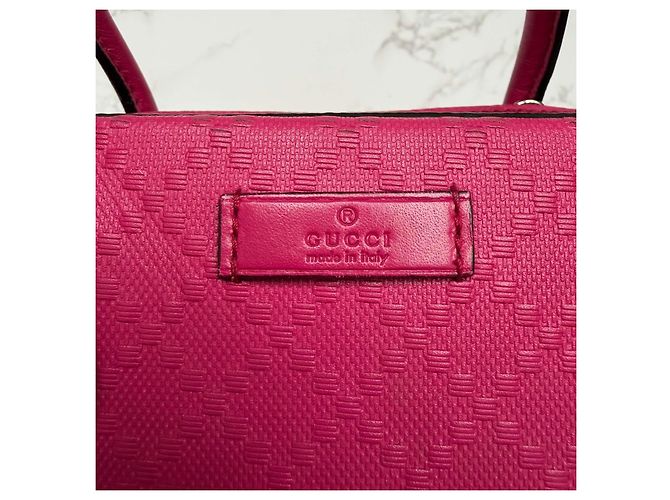 Gucci Diamanté Ledertasche rosa Pink - Ansicht 15