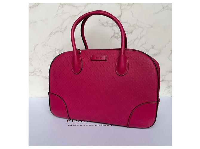 Gucci Diamanté Ledertasche rosa Pink - Ansicht 17