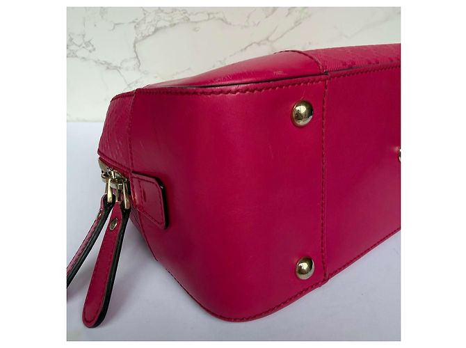 Gucci Diamanté Ledertasche rosa Pink - Ansicht 20