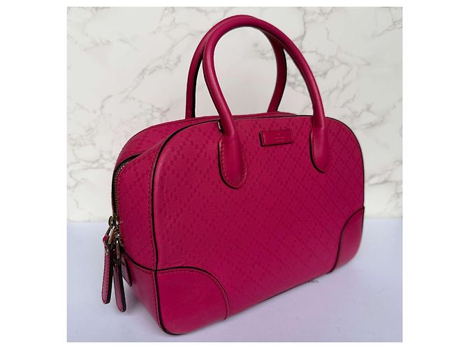 Gucci Diamanté Ledertasche rosa Pink - Ansicht 4