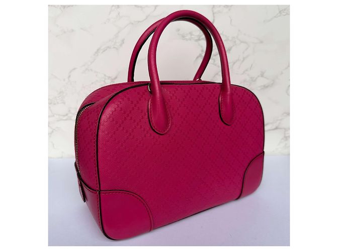 Gucci Diamanté Ledertasche rosa Pink - Ansicht 6
