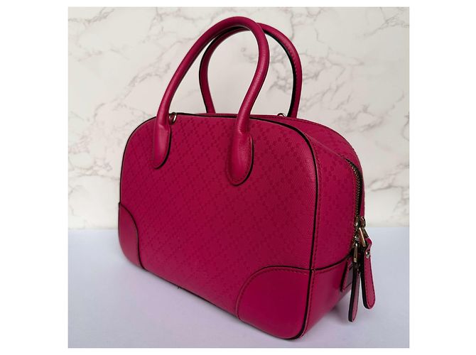 Gucci Diamanté Ledertasche rosa Pink - Ansicht 7