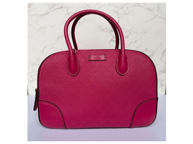 Gucci Diamanté Ledertasche rosa Pink - Ansicht 8