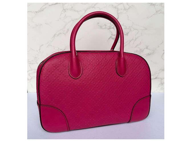 Gucci Diamanté Ledertasche rosa Pink - Ansicht 9