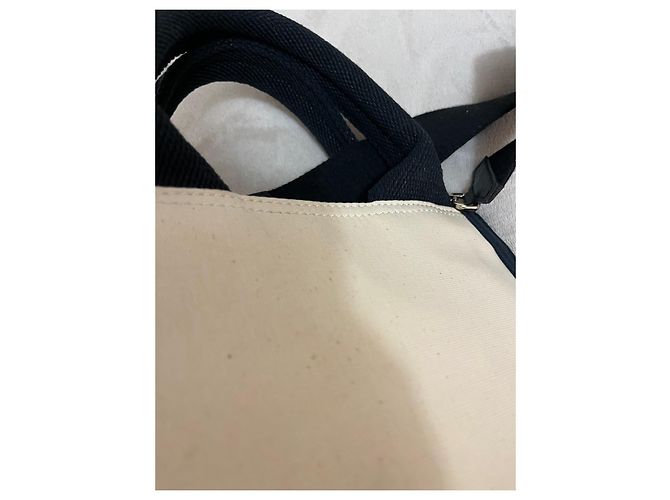 Giambattista Valli Linen Logo Handbag with Crossbody Strap Beige - view 8