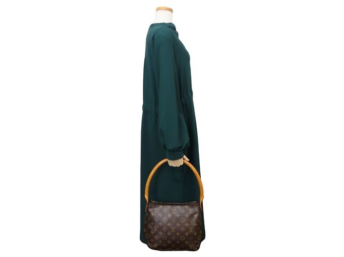 Borsa a Spalla Looping MM di Louis Vuitton Marrone Monogramma - vista 28