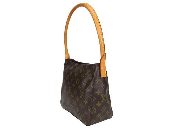 Borsa a Spalla Looping MM di Louis Vuitton Marrone Monogramma - vista 3