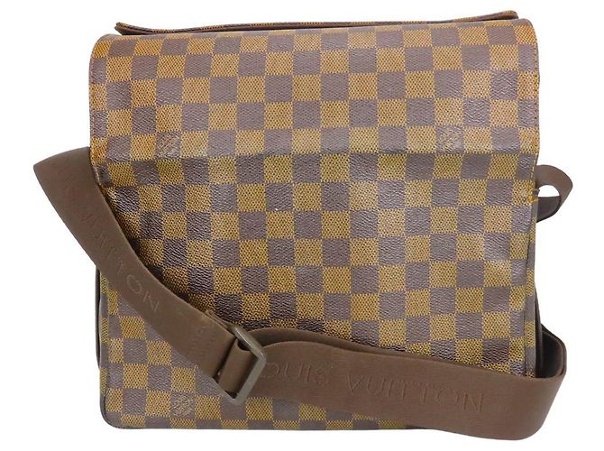 Borsa a Spalla Naviglio Louis Vuitton Marrone Damier ebene - vista 2