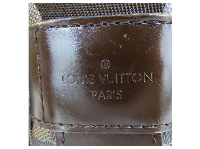 Borsa a Spalla Naviglio Louis Vuitton Marrone Damier ebene - vista 21