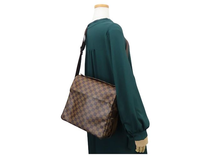 Borsa a Spalla Naviglio Louis Vuitton Marrone Damier ebene - vista 32