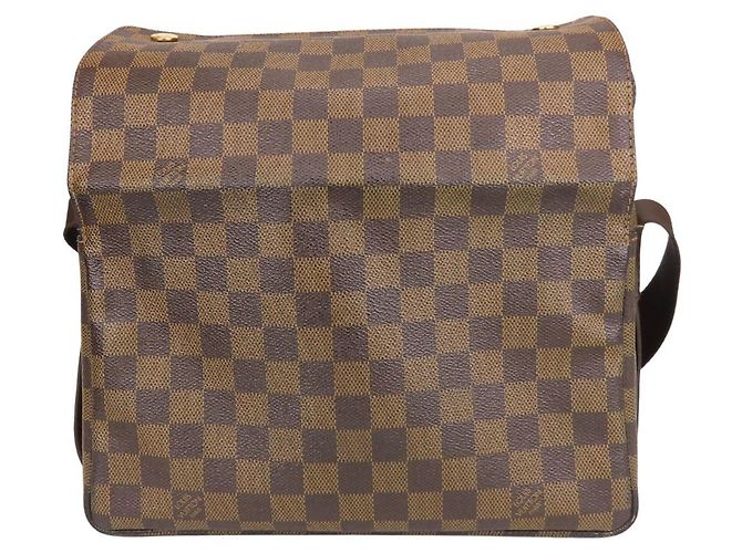 Borsa a Spalla Naviglio Louis Vuitton Marrone Damier ebene - vista 4