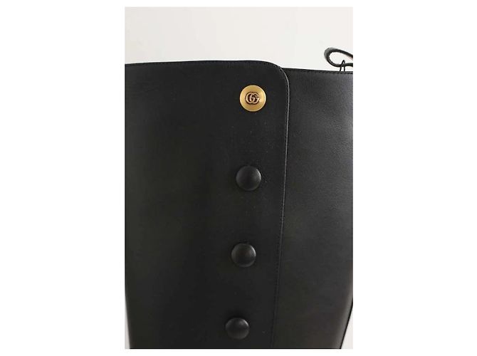 Gucci Botas de montar de cuero negro - vista 5
