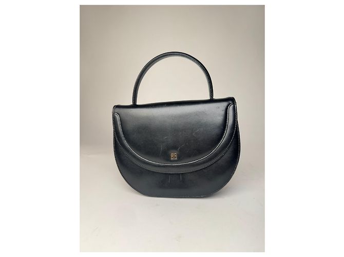 Vintage Givenchy Lederhandtasche Schwarz - Ansicht 12