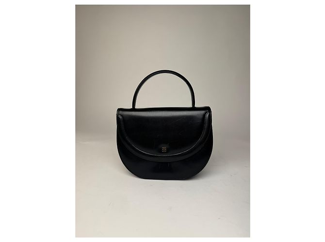 Vintage Givenchy Lederhandtasche Schwarz - Ansicht 13