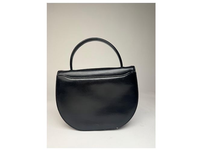 Vintage Givenchy Lederhandtasche Schwarz - Ansicht 2