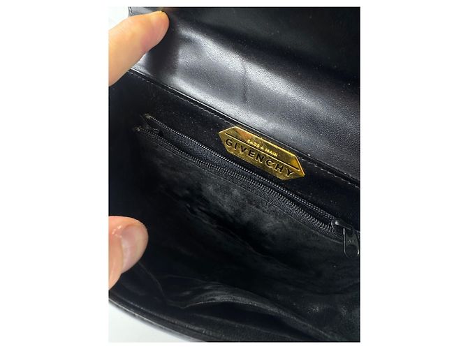 Vintage Givenchy Lederhandtasche Schwarz - Ansicht 5