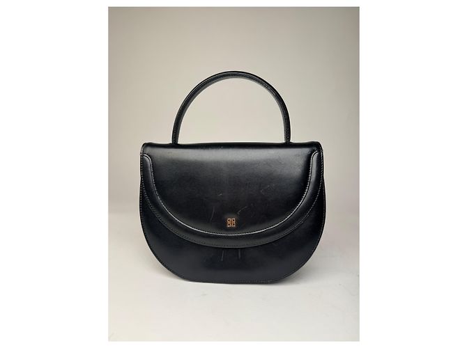 Vintage Givenchy Lederhandtasche Schwarz - Ansicht 6