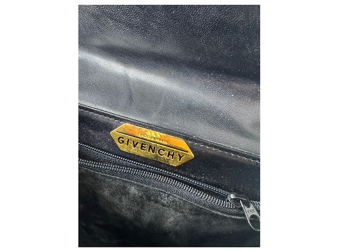 Vintage Givenchy Lederhandtasche Schwarz - Ansicht 7