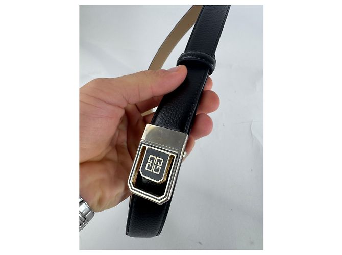 Cintura in pelle vintage Givenchy nera Nero - vista 2