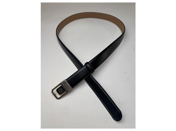 Cintura in pelle vintage Givenchy nera Nero - vista 5