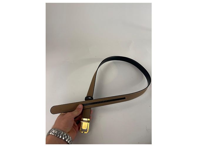 Cintura in pelle vintage Givenchy nera Nero - vista 9