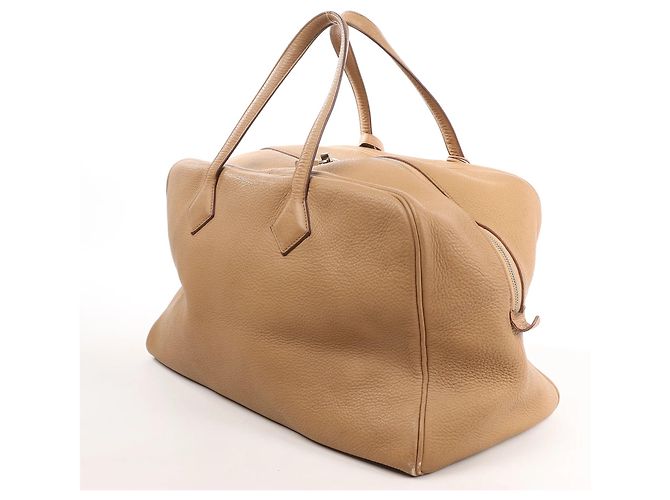 Hermès HERMES Victoria 43 Borsa Taurillon Clemence in Marrone L: 2008 Beige - vista 3