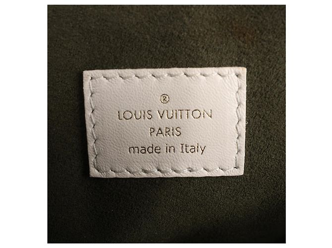 Borsa a tracolla Coussin PM Monogram in rilievo Louis Vuitton in bianco M57793 - vista 10