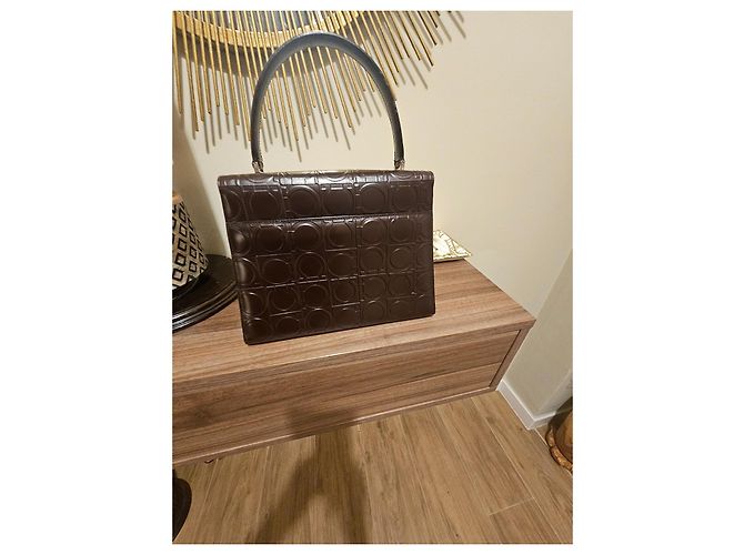 Salvatore Ferragamo DY-21 0855 Made in Italy Marrone scuro - vista 3