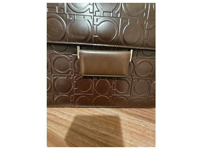 Salvatore Ferragamo DY-21 0855 Made in Italy Marrone scuro - vista 4