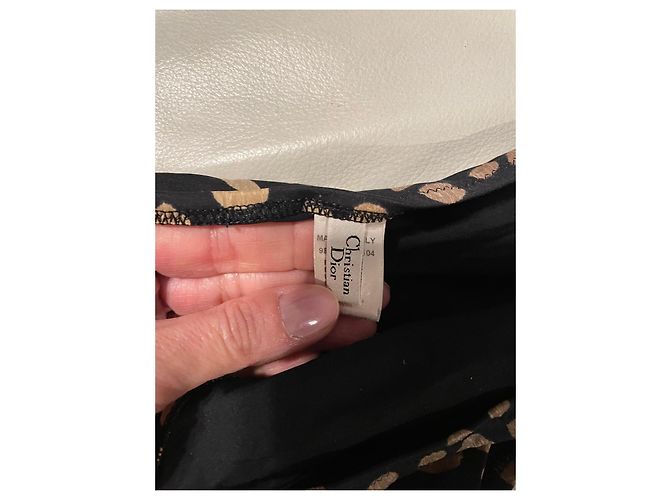 Maiô Christian Dior com manchas Preto Estampa de leopardo - vista 5
