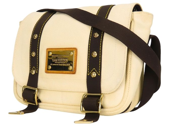 Louis Vuitton Antigua Buzas Schultertasche Braun Roh - Ansicht 3