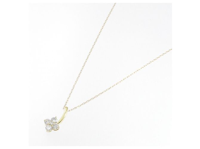 Autre Marque Collana di diamanti a forma di fiore Au750 D'oro - vista 2
