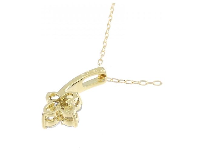 Autre Marque Collana di diamanti a forma di fiore Au750 D'oro - vista 4