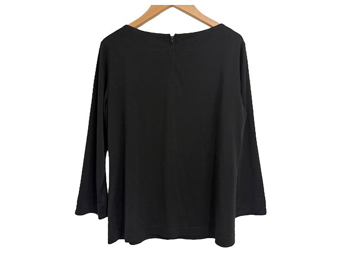 Autre Marque Spitzenstretch-Pulloverbluse LEONARD FASHION Schwarz - Ansicht 2