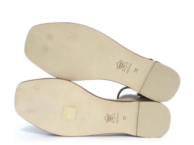 Autre Marque Sandali Espadrilles in Seta Satinata Sunny di Pellico Blu Blu navy - vista 9