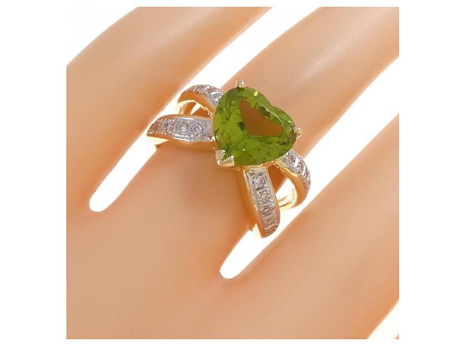 Autre Marque Anello Cuore in Oro Giallo Au750 e Oro Bianco Au750 Ponte Vecchio D'oro - vista 5