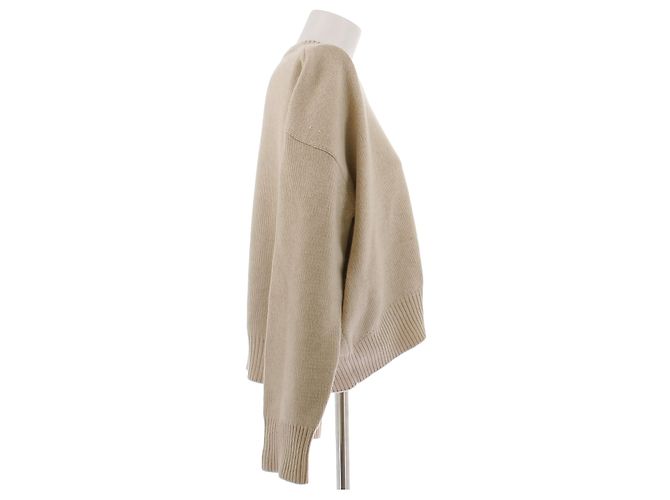 Céline Suéter bege em cashmere - vista 3