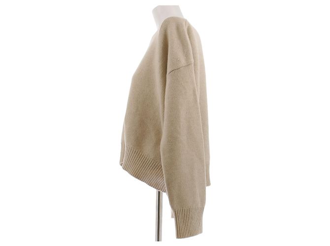 Céline Suéter bege em cashmere - vista 4