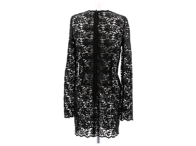 Dolce & Gabbana Kurzes schwarzes Spitzenkleid - Ansicht 2