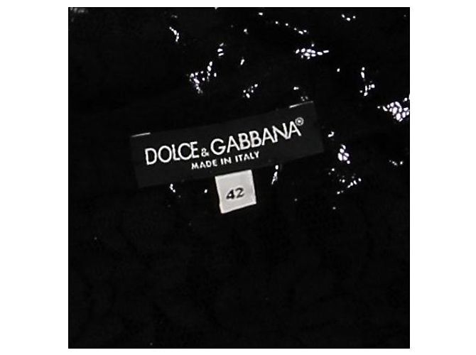 Dolce & Gabbana Kurzes schwarzes Spitzenkleid - Ansicht 5