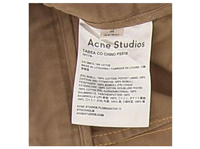 Pantalones Acne Studios beige de algodón - vista 5