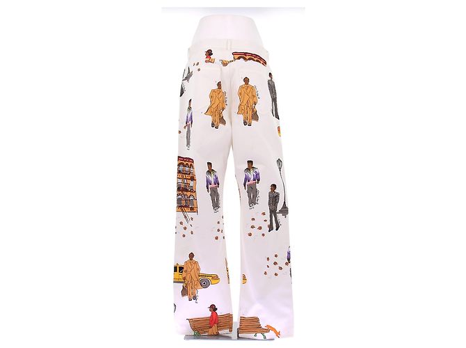 Louis Vuitton Calça jeans com estampas AW19 Virgil Abloh Branco - vista 2