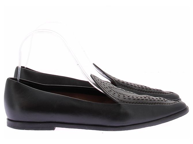 Mocassini Alaïa in pelle nera Nero - vista 2