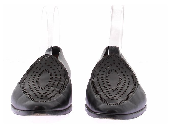 Mocassini Alaïa in pelle nera Nero - vista 4