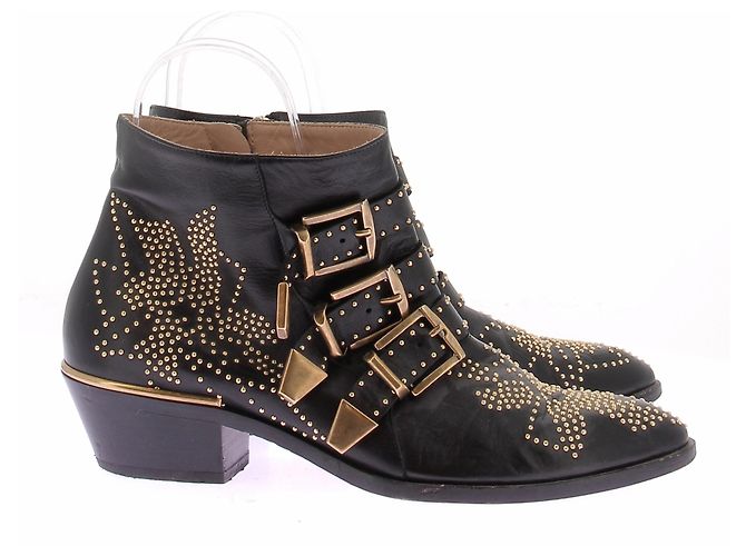 Chloé Botines 'Susanna' bajos negros - vista 2