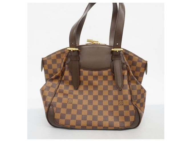 Borsa Louis Vuitton Damier Verona MM Ebano Damier ebene - vista 13