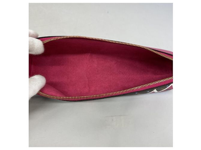 Astuccio per matite Elisabeth Monogram Vivienne di Louis Vuitton Marrone Rosa - vista 4